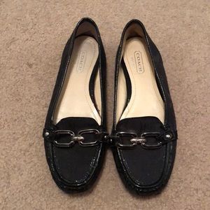 Black coach flats